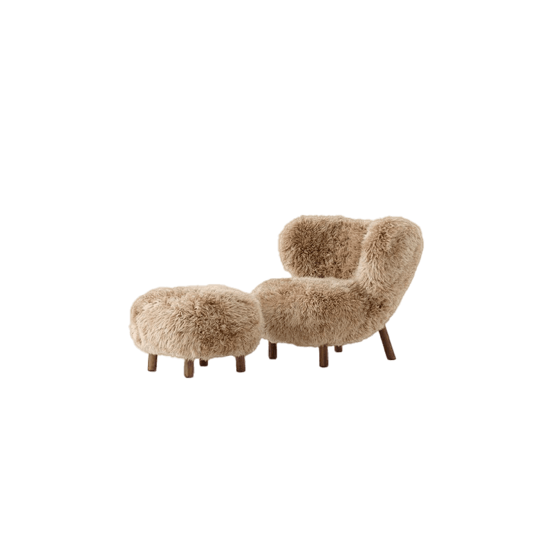 &Tradition Lille Petra VB1 inkl. Puf Valnød Sheepskin Honey