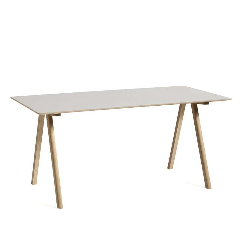 HAY Copenhague Desk CPH10 Stel Eg / Bordplade Råhvid Linoleum
