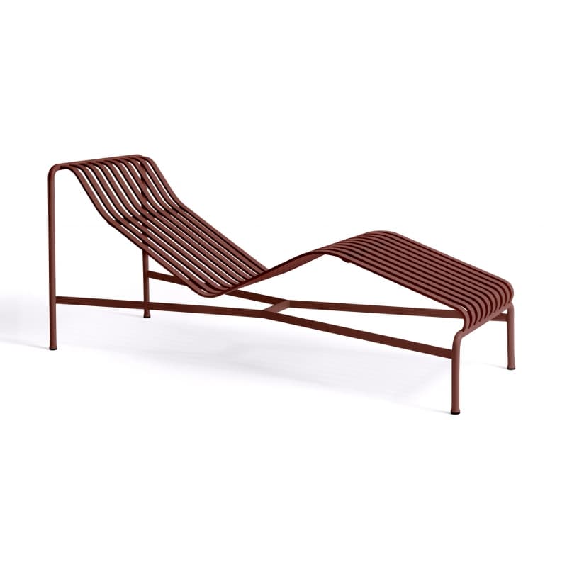 HAY Palissade Chaise Longue Iron Red