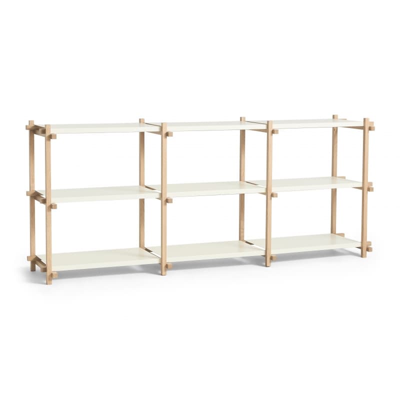 HAY Woody Soaped Oak/Almond White Low