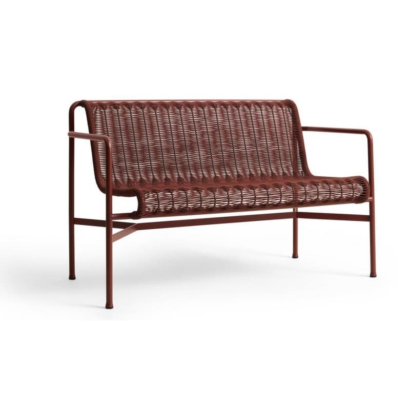 HAY Palissade Cord Dining Bench Armrest Iron Red
