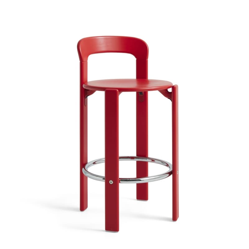 HAY Rey Bar Stool 65 cm. Scarlet Red