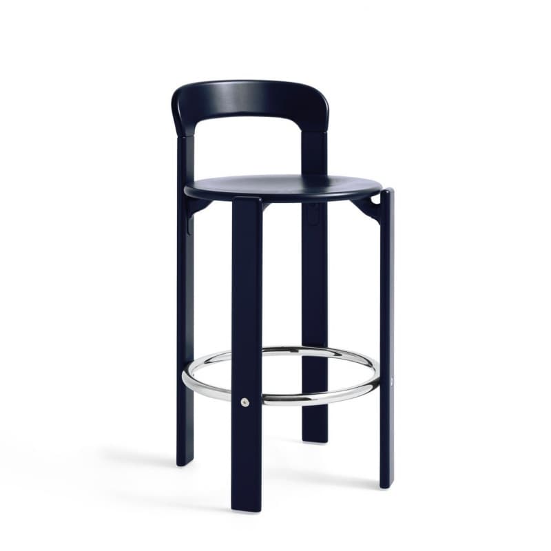 HAY Rey Bar Stool Deep Blue 65 cm.