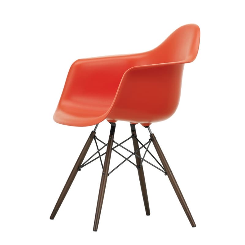 Vitra Eames DAW RE Ahorn Poppy Red