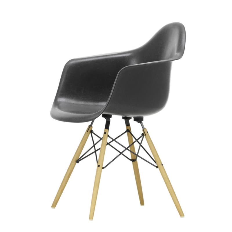 Vitra Eames DAW Glasfiber Ahorn Elephant Hide Grey