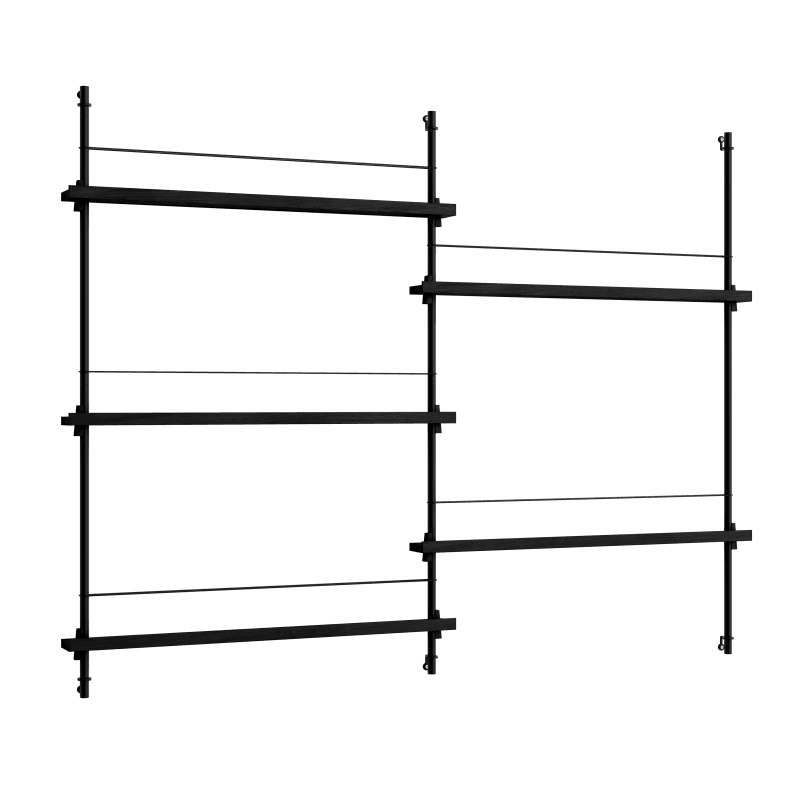 Moebe Magazine Shelving 115.2 Black