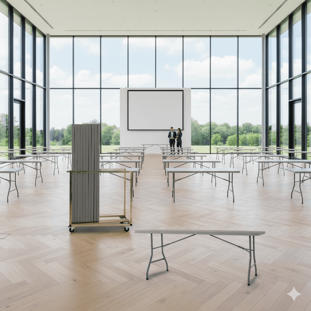 21 Maxchief XL180 Vintage klapborde inkl. bordvogn