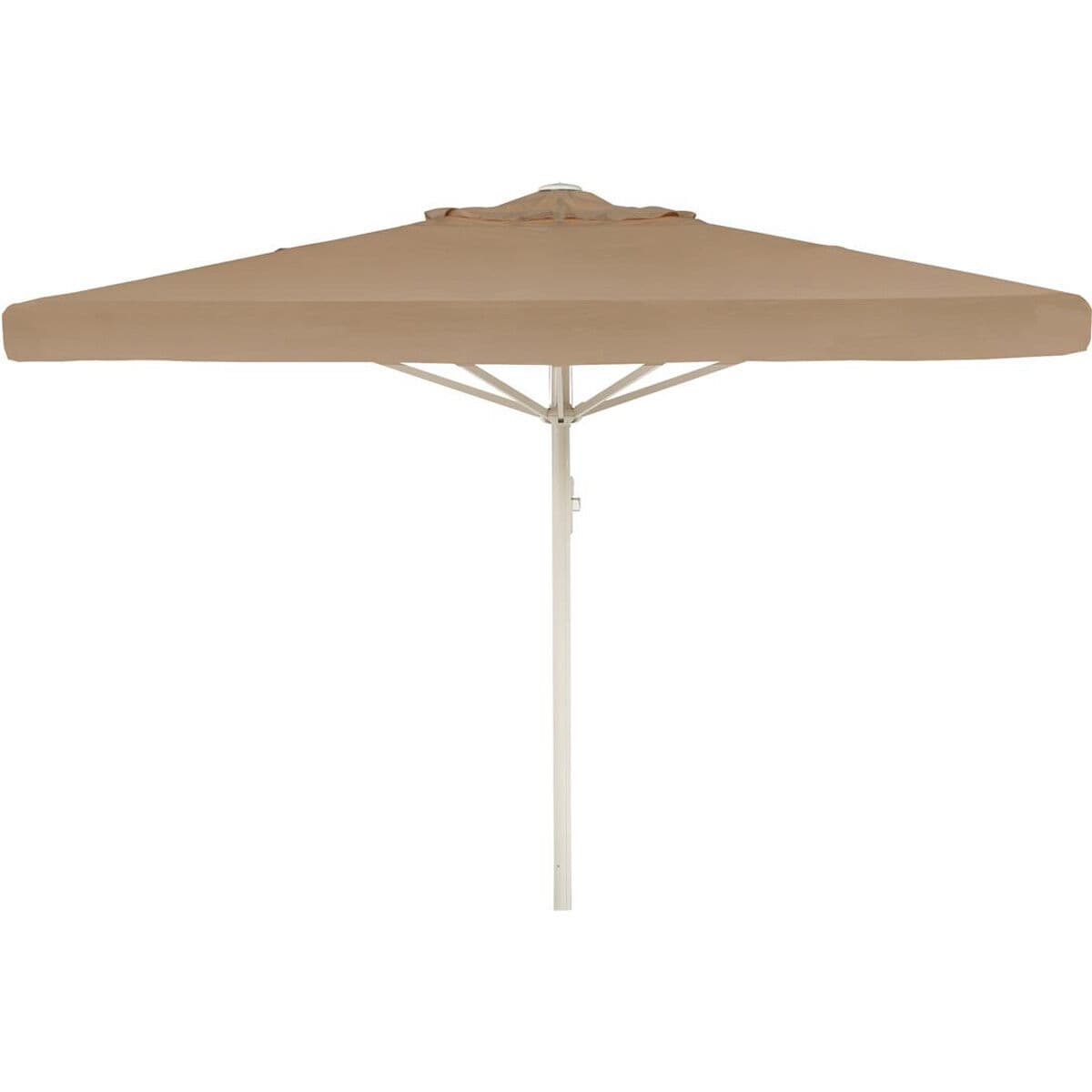 Kæmpeparasol - 3x3m m/frisekant - NY - Beige