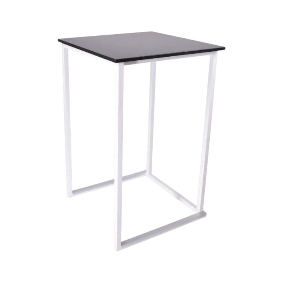 Square Ståbord 70x70cm - Sort-hvid