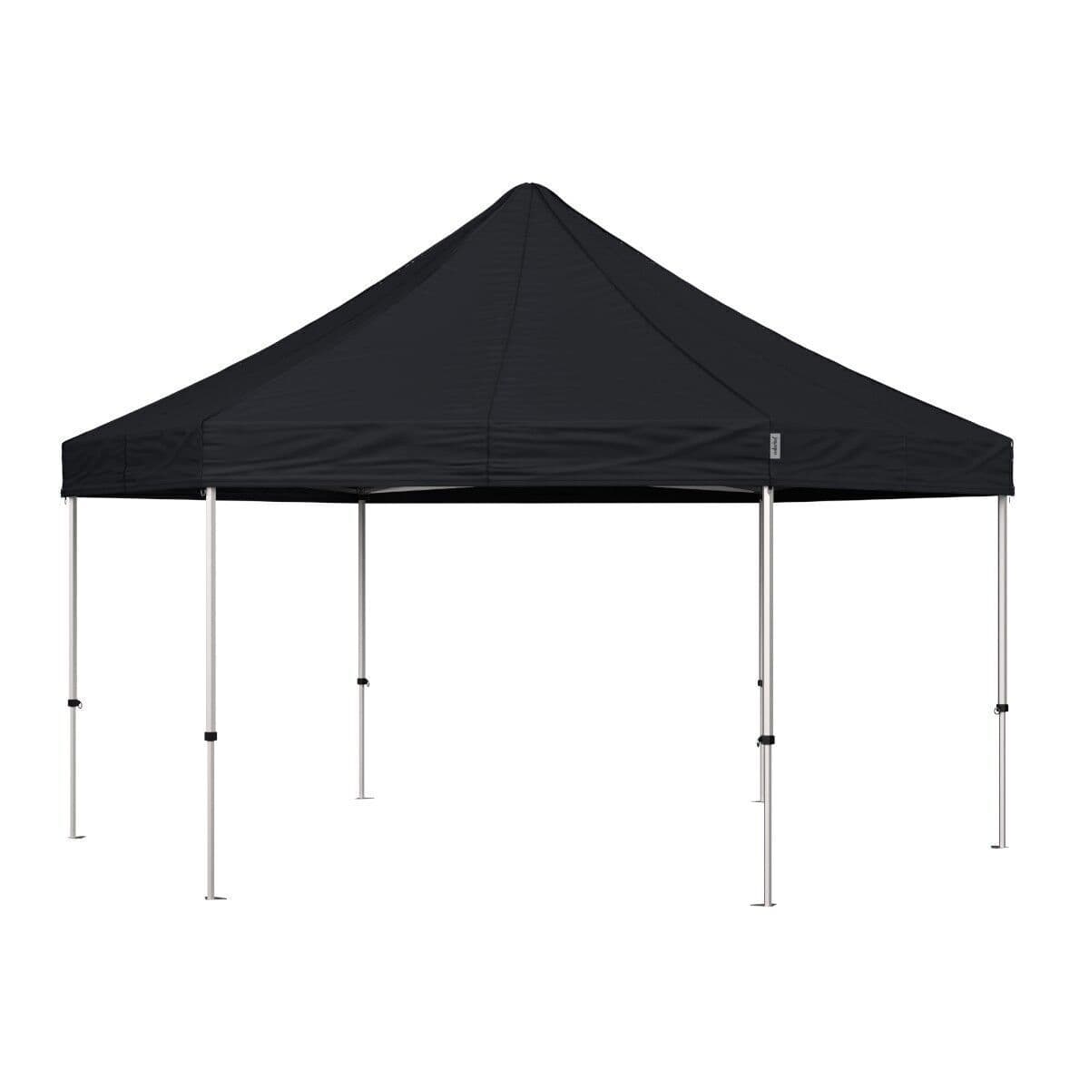 Stand Up Foldetelt Komplet 6-kantet, Premium Pro - Sort- Flex Tent Pavillion Easy Stand Up Telt