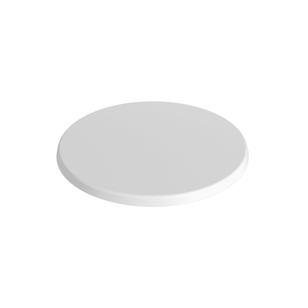 Hvid bordplade rund - ø60 cm