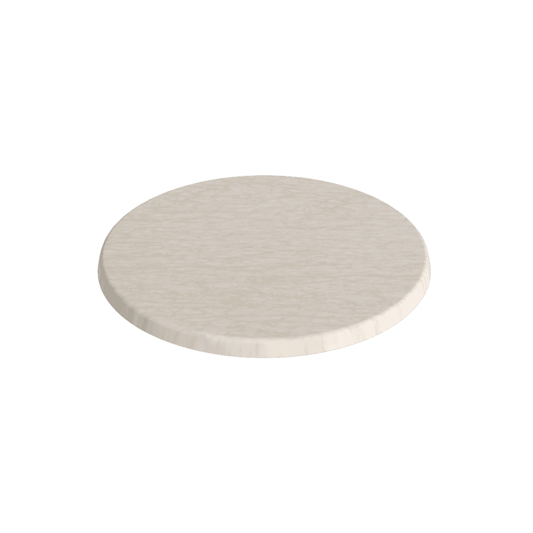 Marmorlook bordplade rund - ø60 cm
