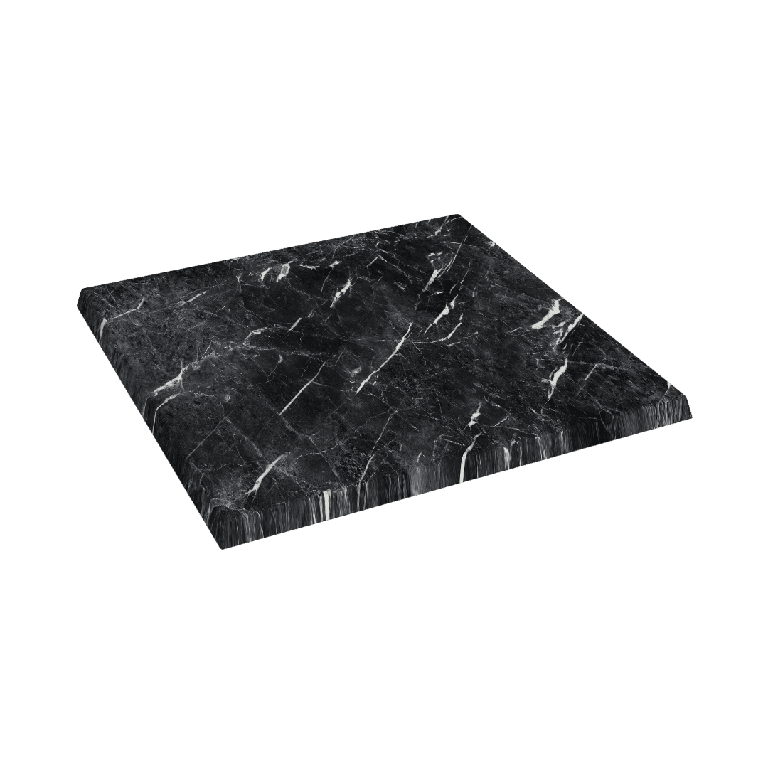 Teramo marmorlook bordplade firkantet - 60x60 cm