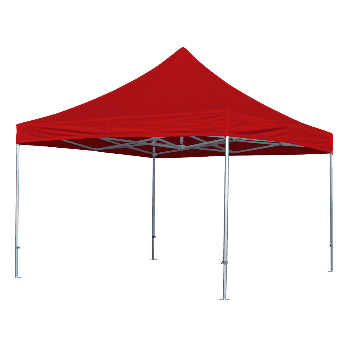 Stand Up Foldetelt Komplet 4x4m Premium - Rød- Flex Tent Pavillion Easy Stand Up Telt