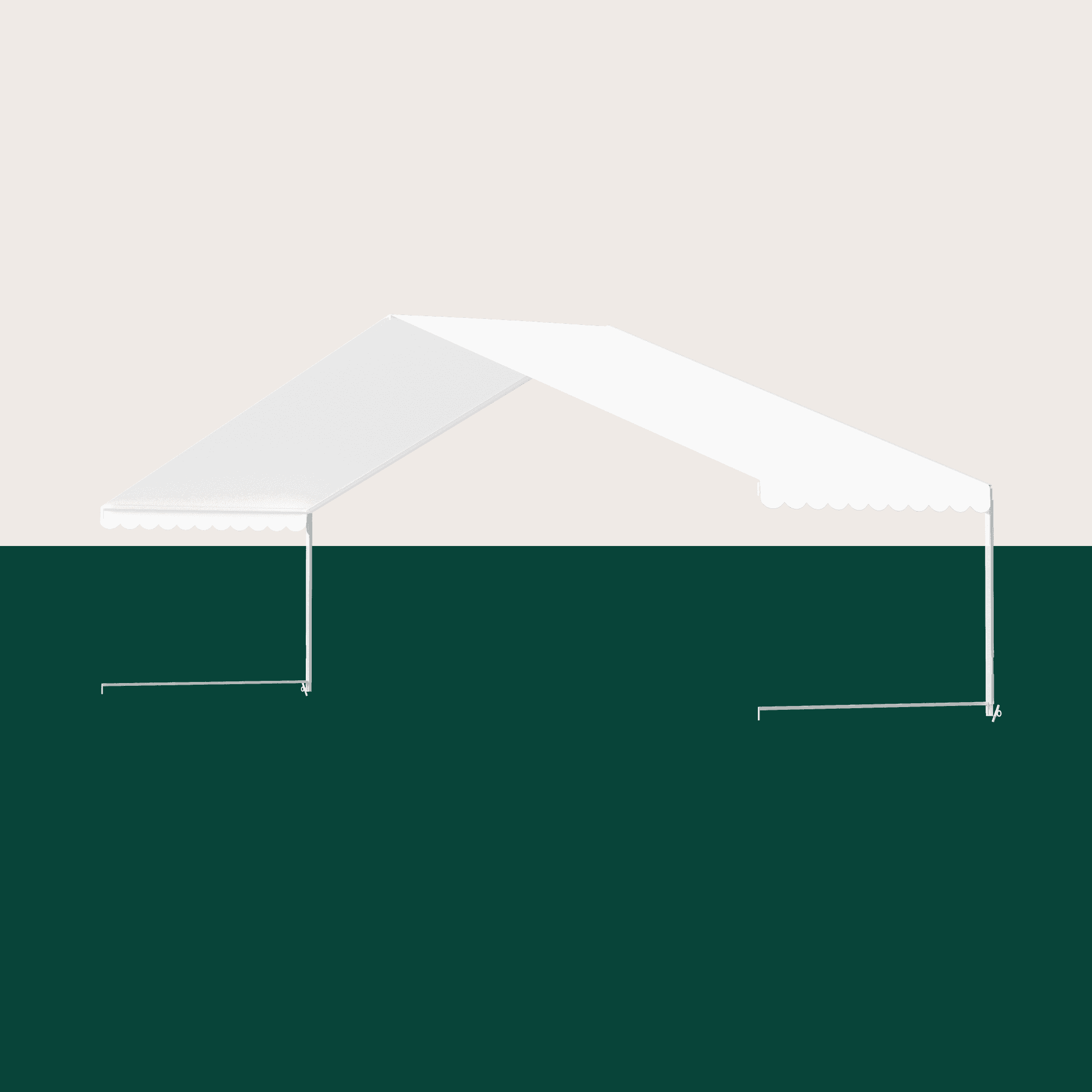 Udvid.fag 9x3m - Hvid