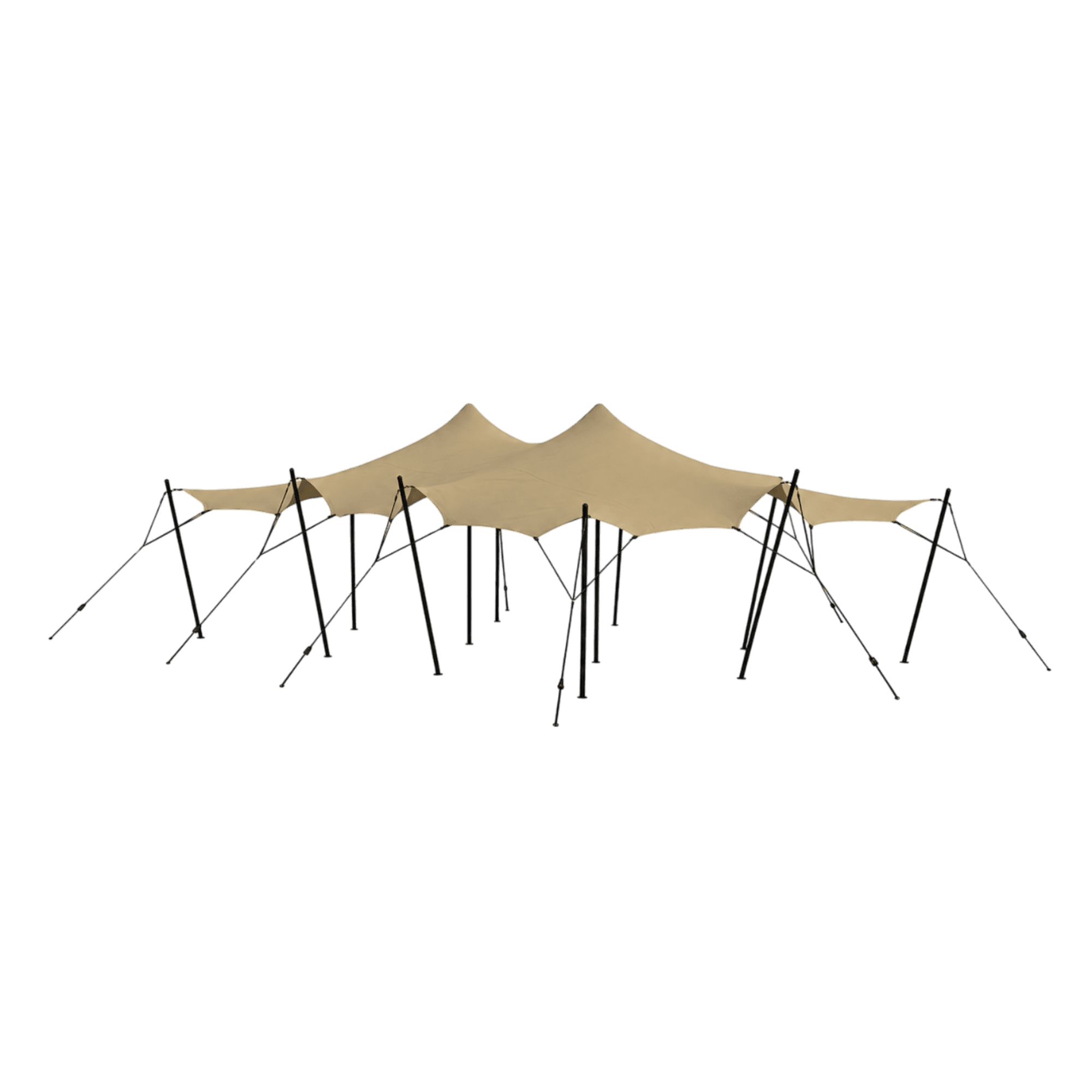 Stretch tent 6x9m -SAND - Komplet - Sand