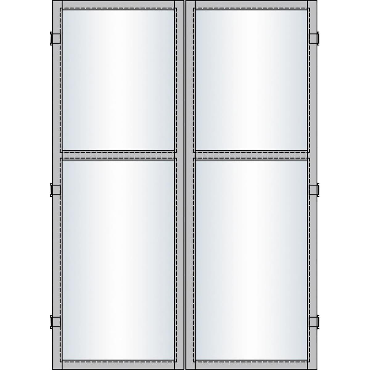 UP & DOWN modul dør dobb.150x195 cm