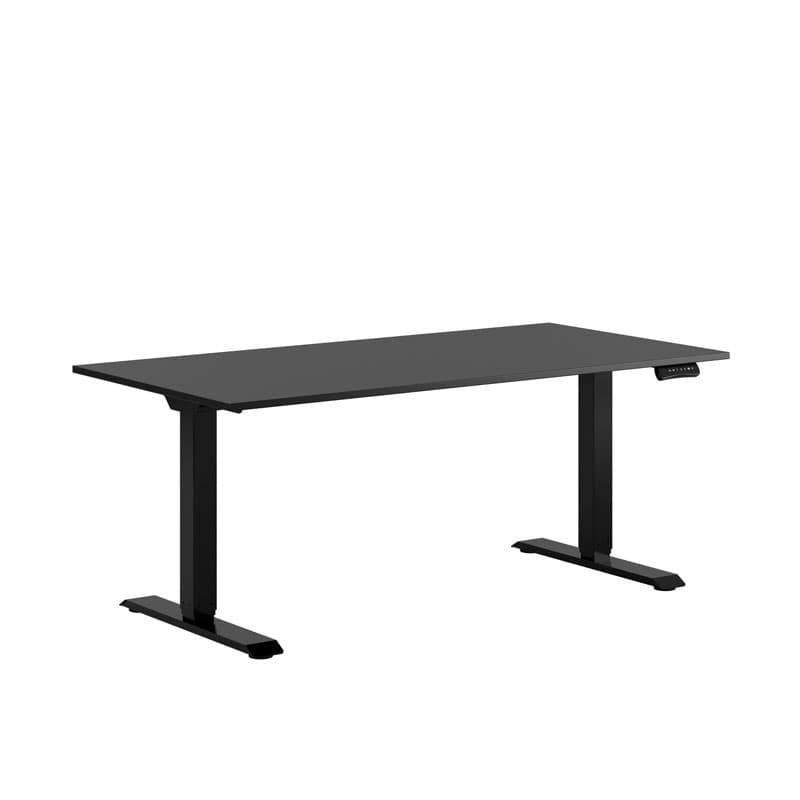 Premium Hæve/Sænkebord m/2 motorer 160x80cm - Sort -sort