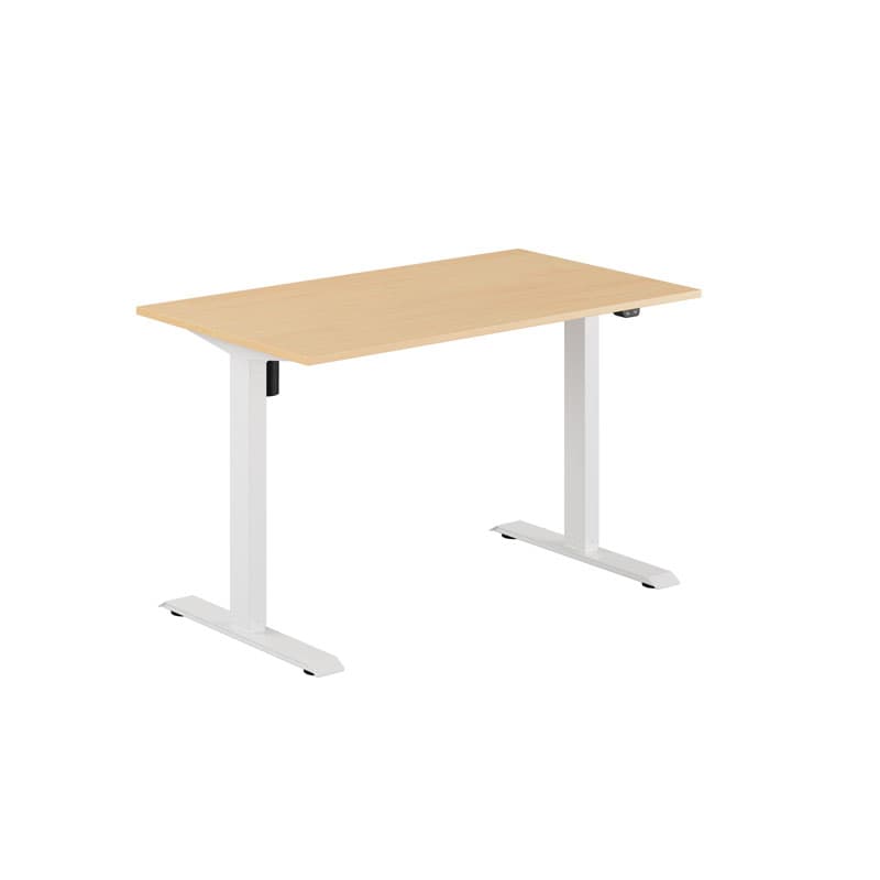 EASY Hæve/Sænkebord m/1 motor 120x70cm - Bøg-hvid