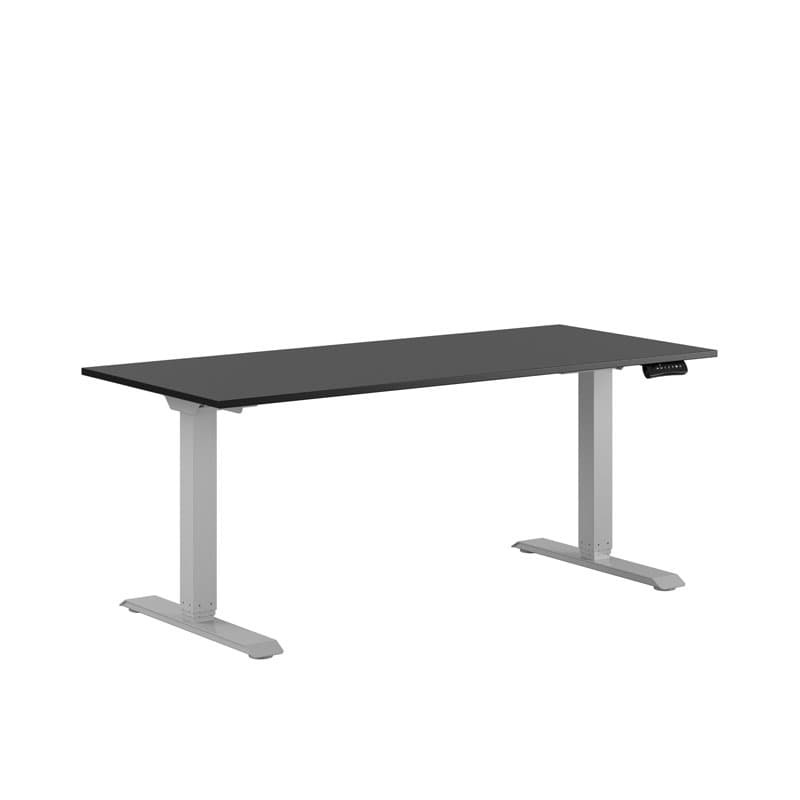 Premium Hæve/Sænkebord m/2 motorer 160x70cm - Sort-grå