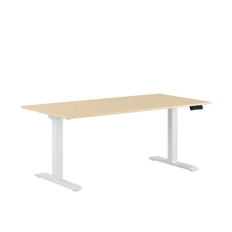 Premium Hæve/Sænkebord m/2 motorer 160x80cm - Bøg-sort