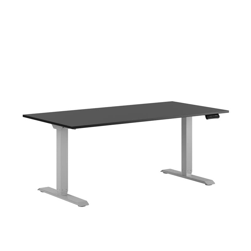 Premium Hæve/Sænkebord m/2 motorer 160x80cm - Sort-grå