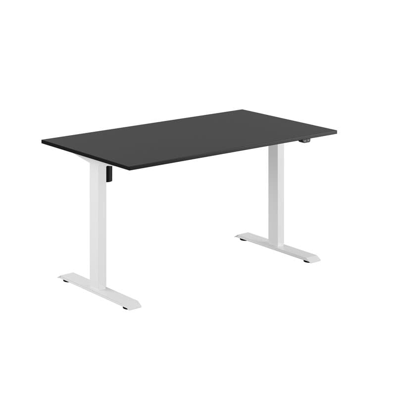 EASY Hæve/Sænkebord m/1 motor 140x80cm - Sort-hvid