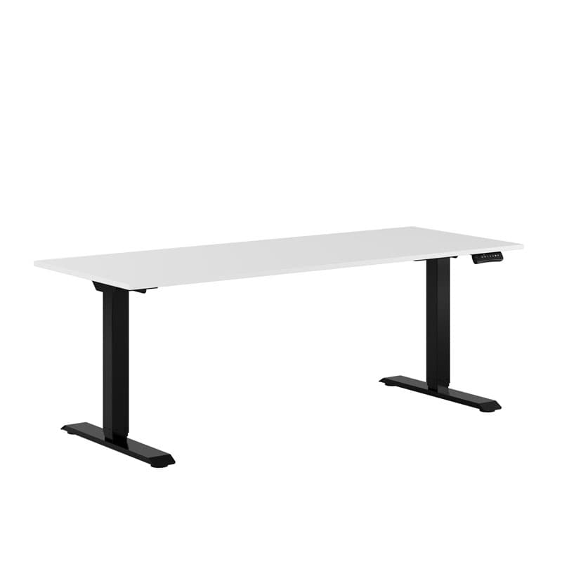 Premium Hæve/Sænkebord m/2 motorer 180x70cm - Hvid-sort