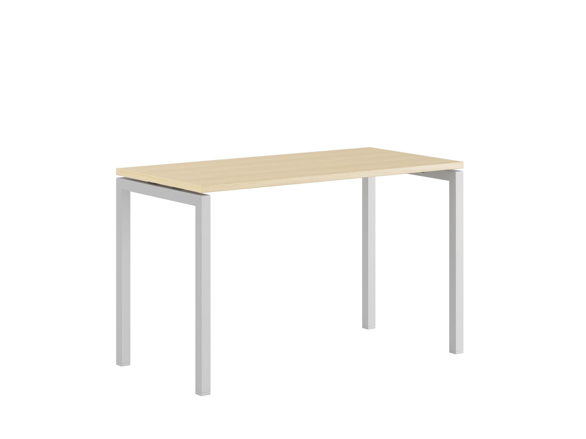Luna U Bord 120x60cm - Birk-hvid