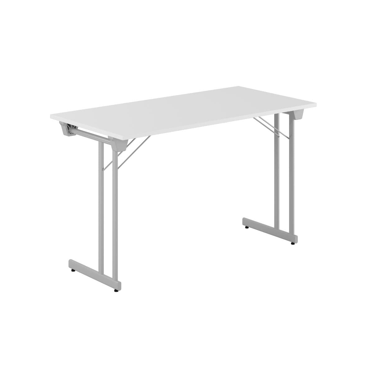 Kongress Style - 120x60cm - Sammenklappeligt bord - Hvid-grå