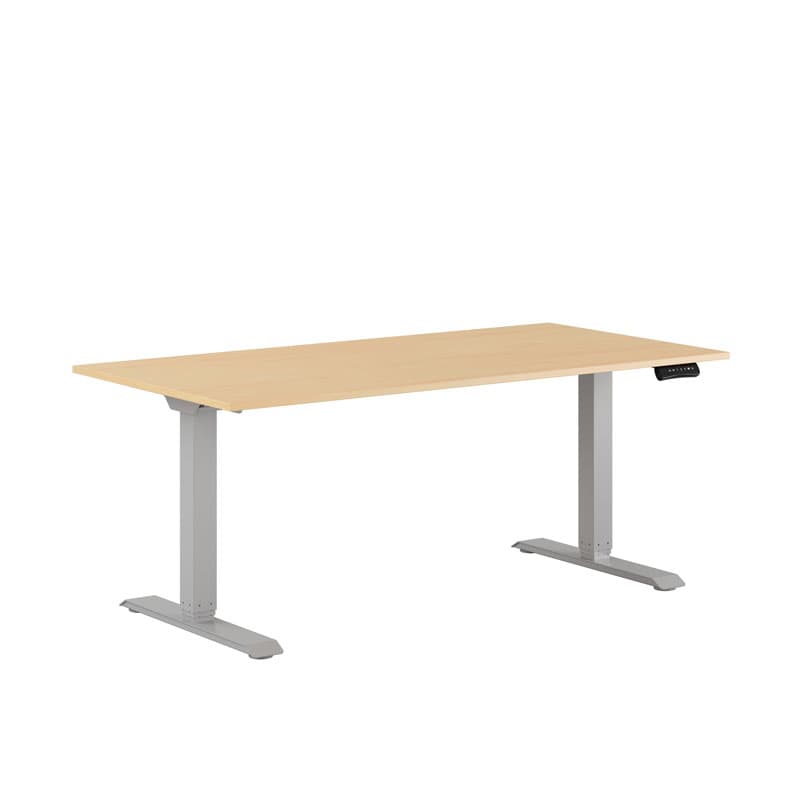 Premium Hæve/Sænkebord m/2 motorer 160x80cm - Birk-grå