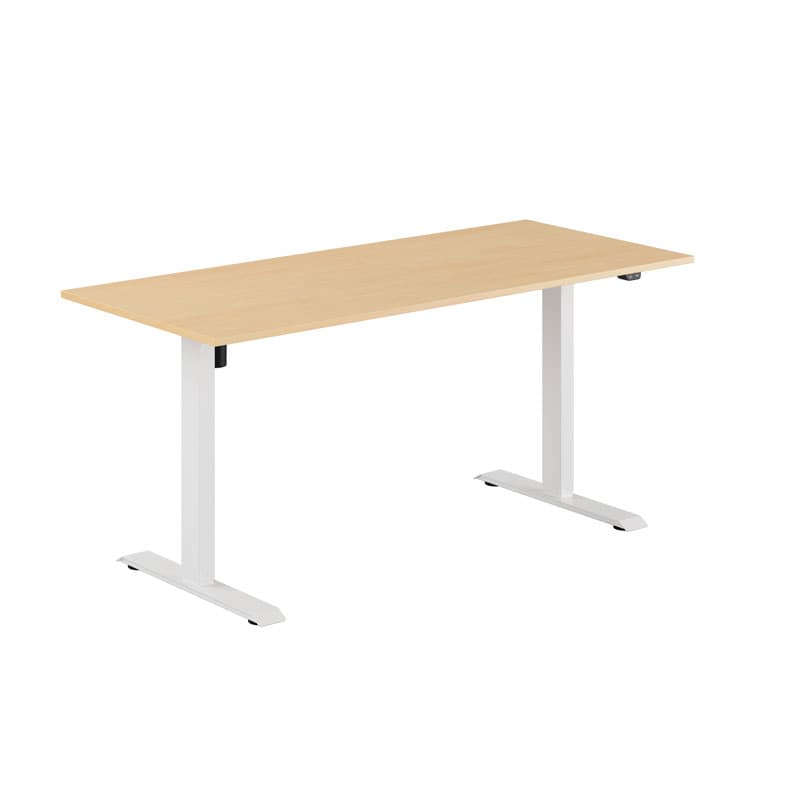 EASY Hæve/Sænkebord m/1 motor 160x70cm - Bøg-hvid