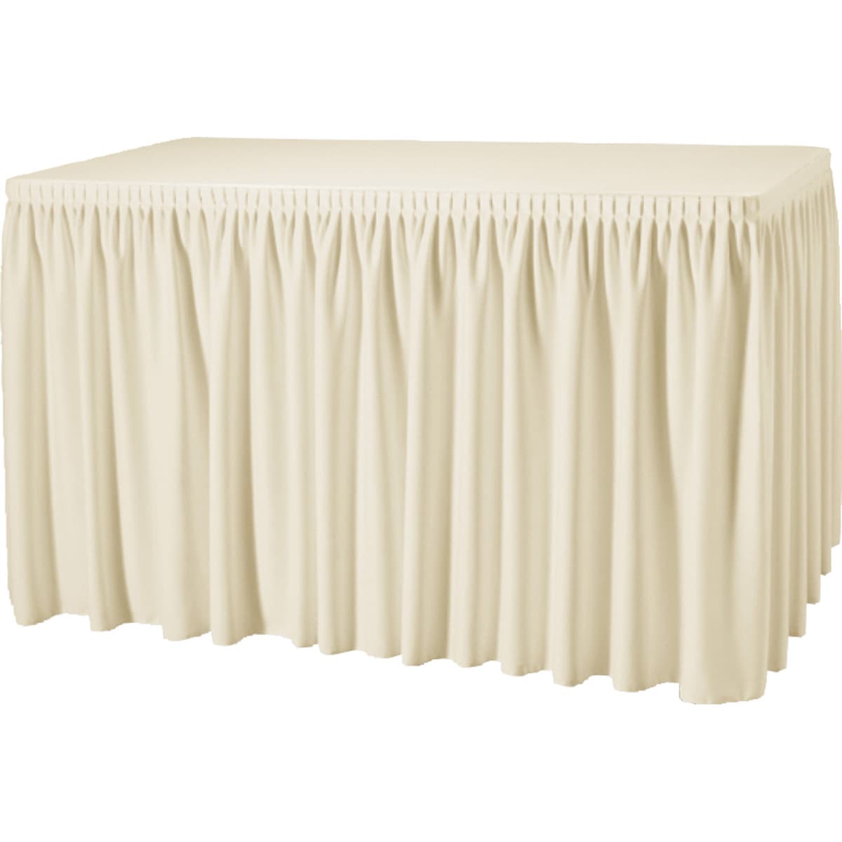 Bordskørt Plissé 4,1m - Creme
