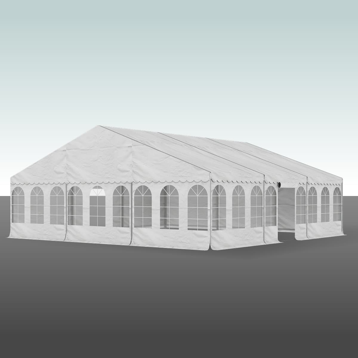 Partytelt Komplet 9 x 9 mtr. HVID - Hvid