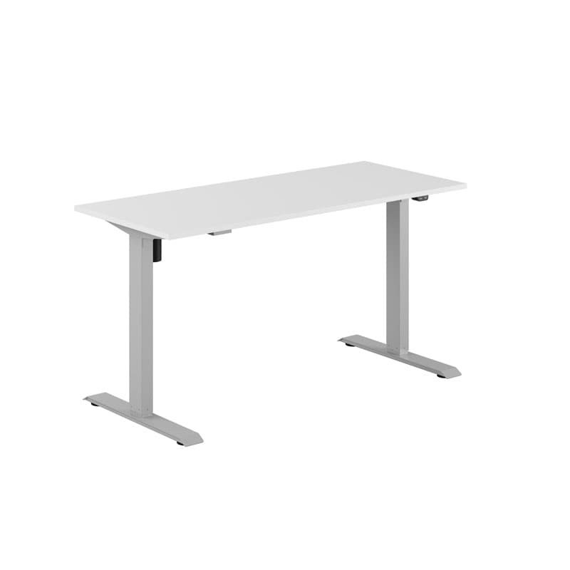 EASY Hæve/Sænkebord m/1 motor 140x60cm - Hvid-grå