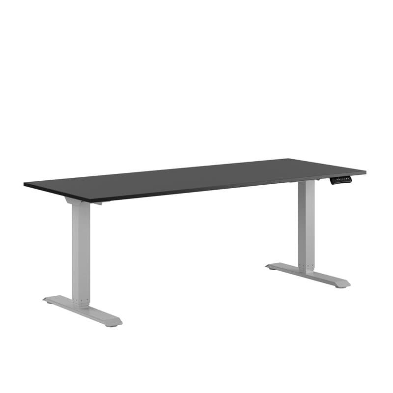 Premium Hæve/Sænkebord m/2 motorer 180x70cm - Sort-grå