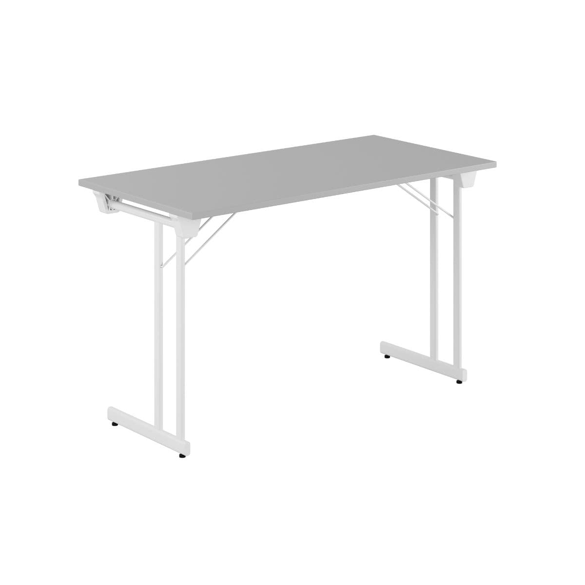 Kongress Style - 120x60cm - Sammenklappeligt bord - Grå-hvid