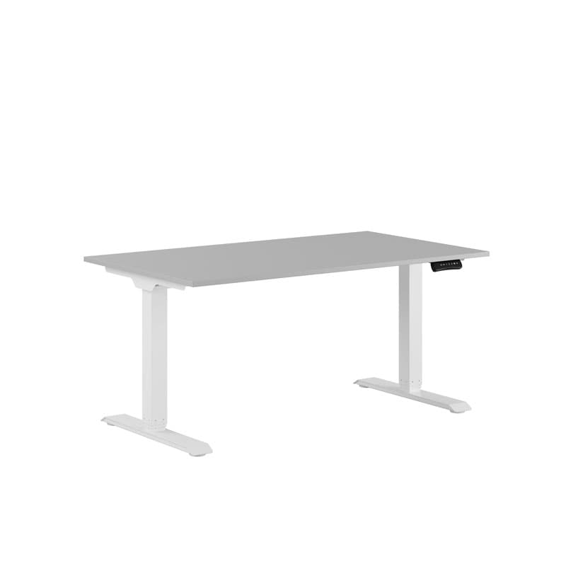 Premium Hæve/Sænkebord m/2 motorer 140x80cm - Hvid-hvid