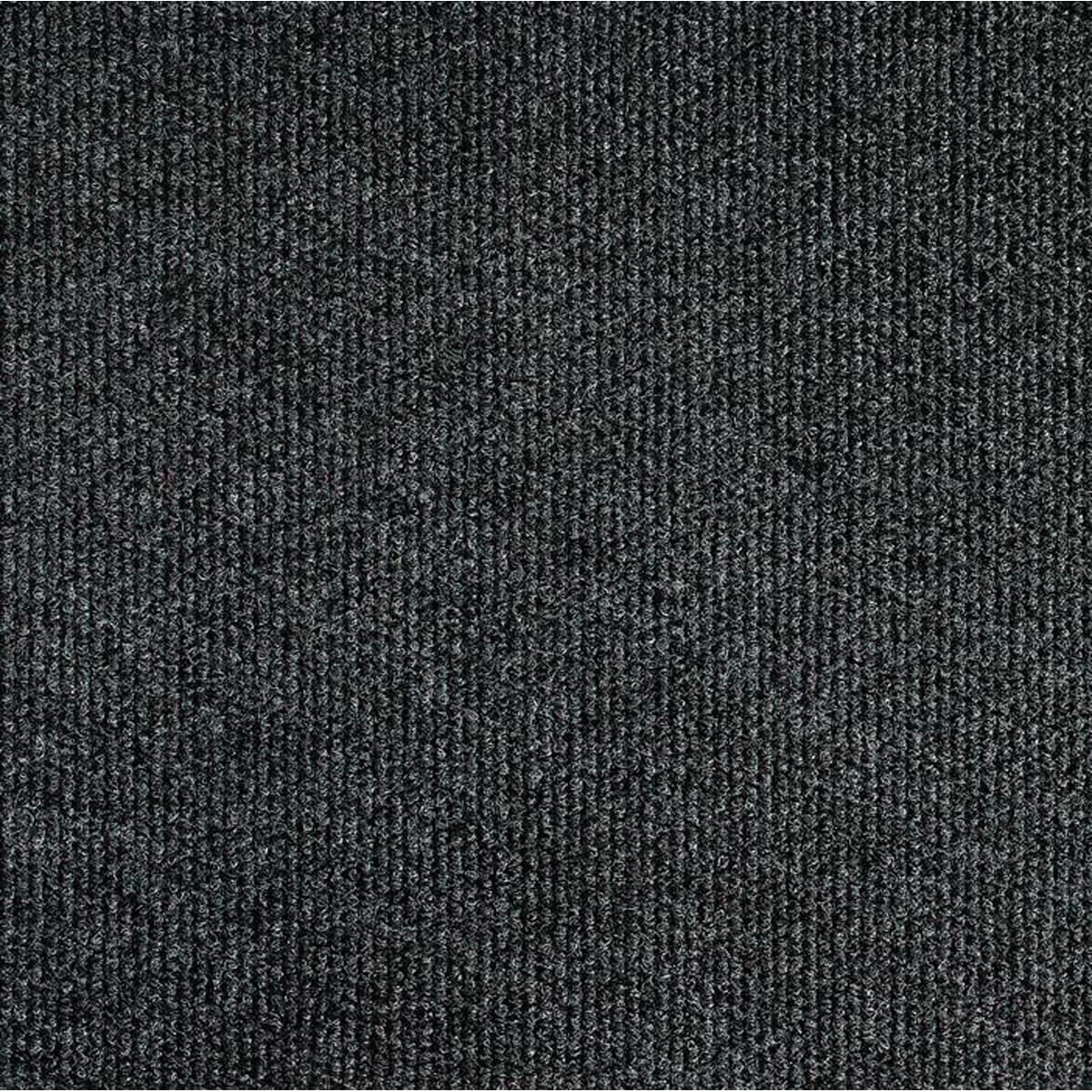 Messetæppe rip/skum 2x35m - Sort