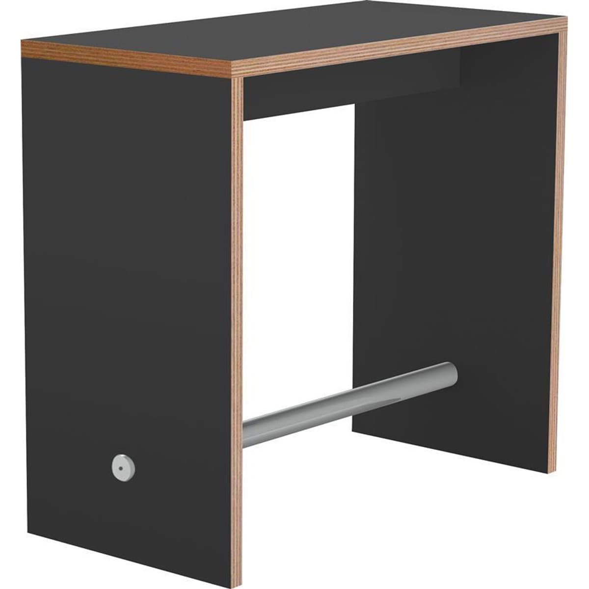 U-bord  - 60x120x110 cm - Sort