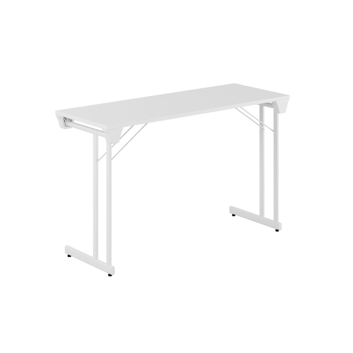 Kongress Style - 120x45cm - Sammenklappeligt bord - Hvid-hvid