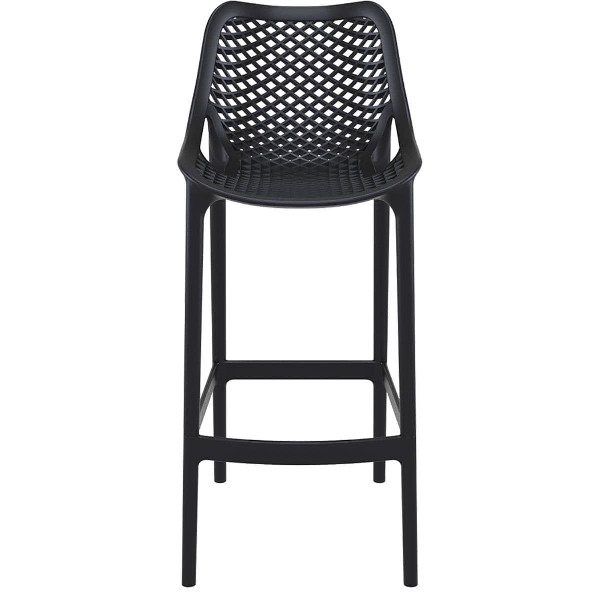 Air Barstol polypropylen med sædehøjde 75cm - Sort