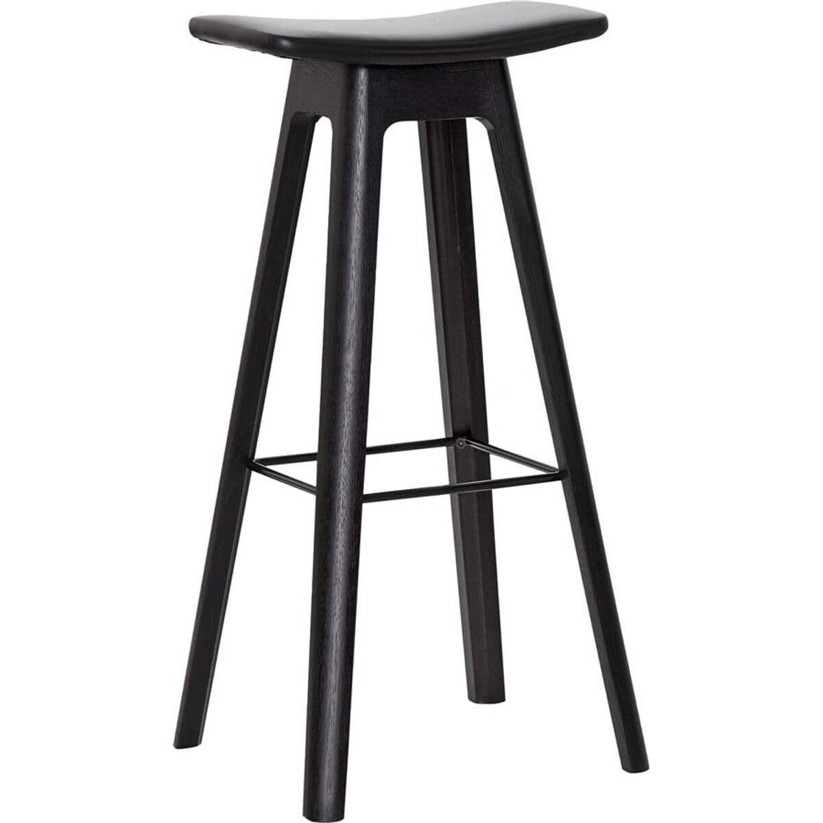 HC1 barstol svart PU lädersäte med sits höjd 80cm