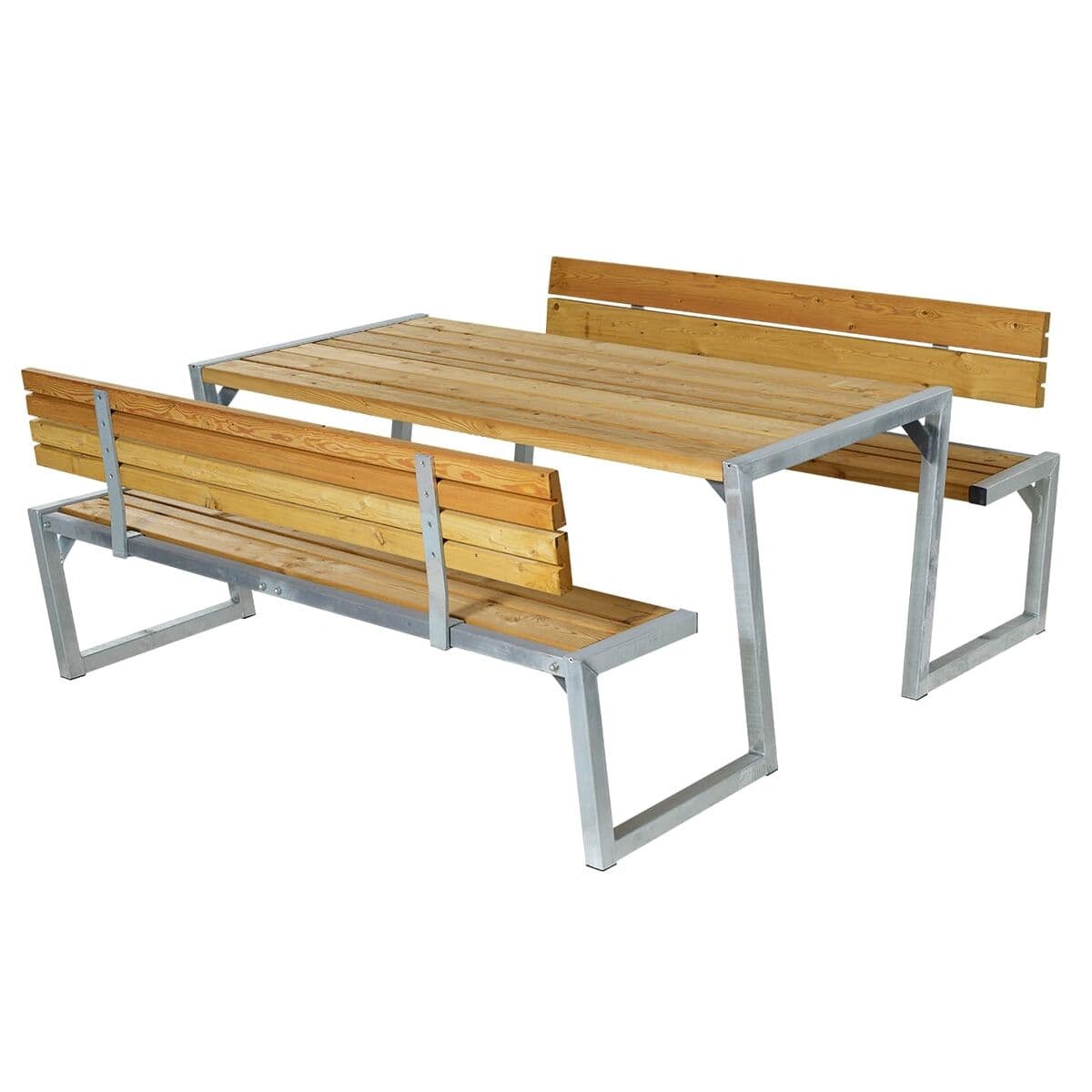 Zigma Bord/Bänksats m/2 ryggstöd - Svart
