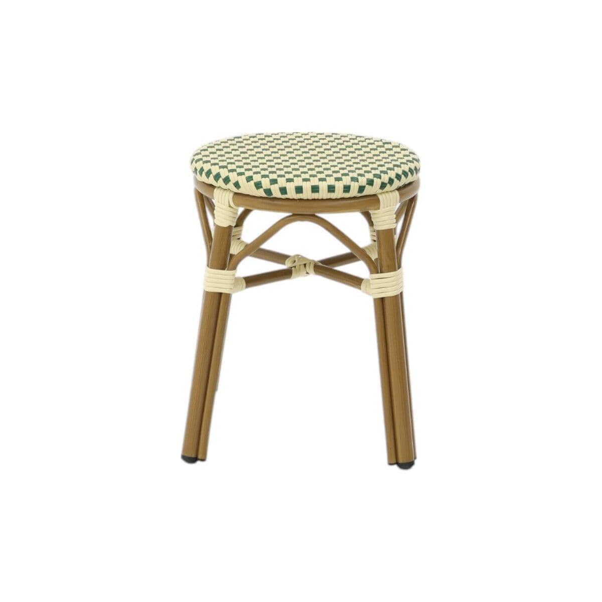 Paris Pall - Flätad - Grön-beige