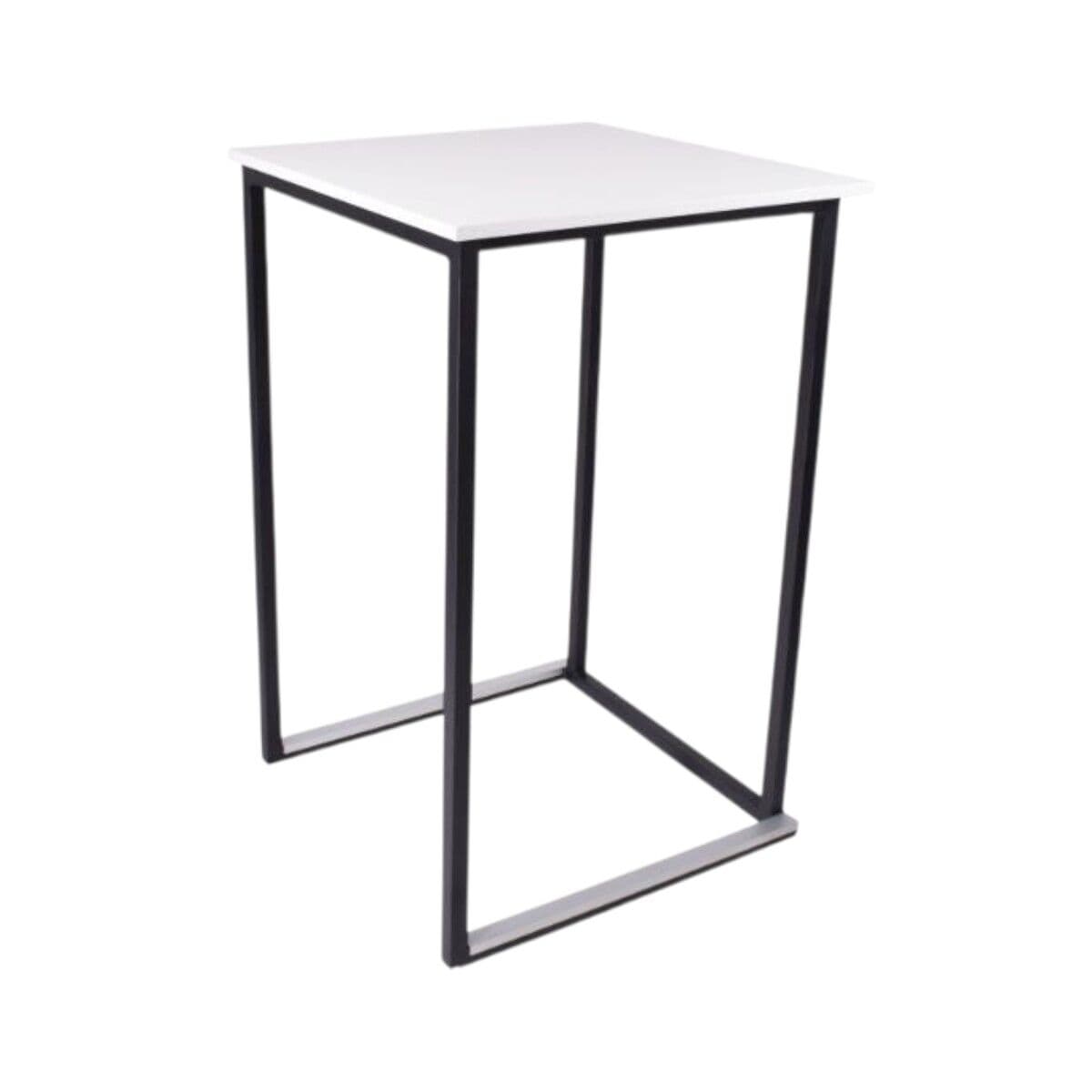 Square Ståbord 70x70cm - Sort-hvid
