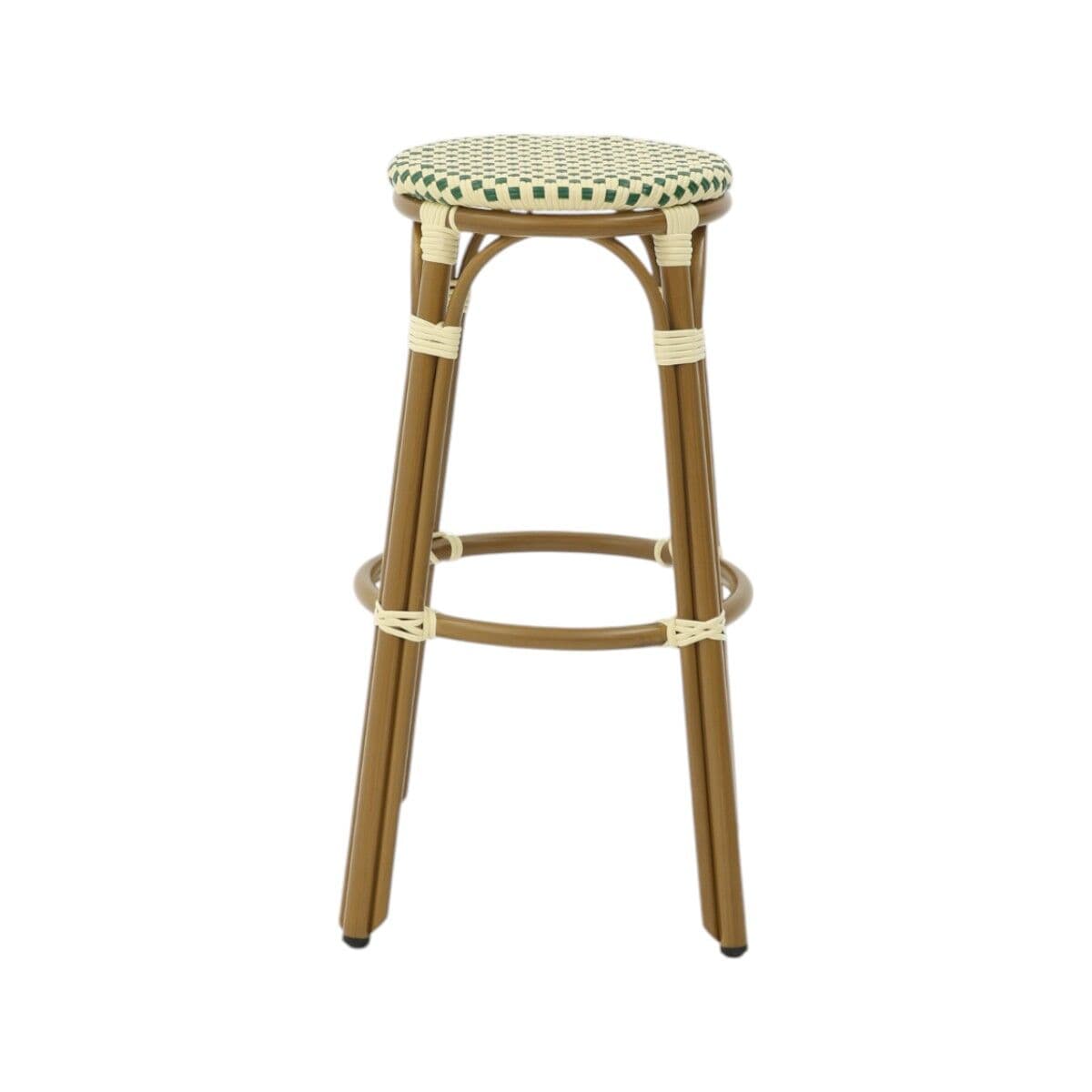 Paris Barstol - Flet - Grön-beige