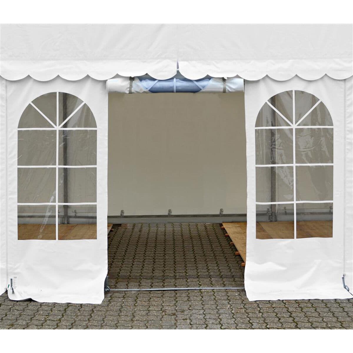 Sida 2,2m vit - dragkedja/dörr/fönster, vit PVC