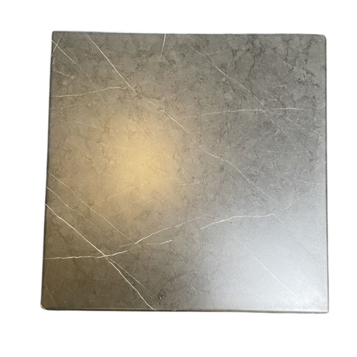 Grå marmorlook bordsskiva fyrkantig - 70x70cm