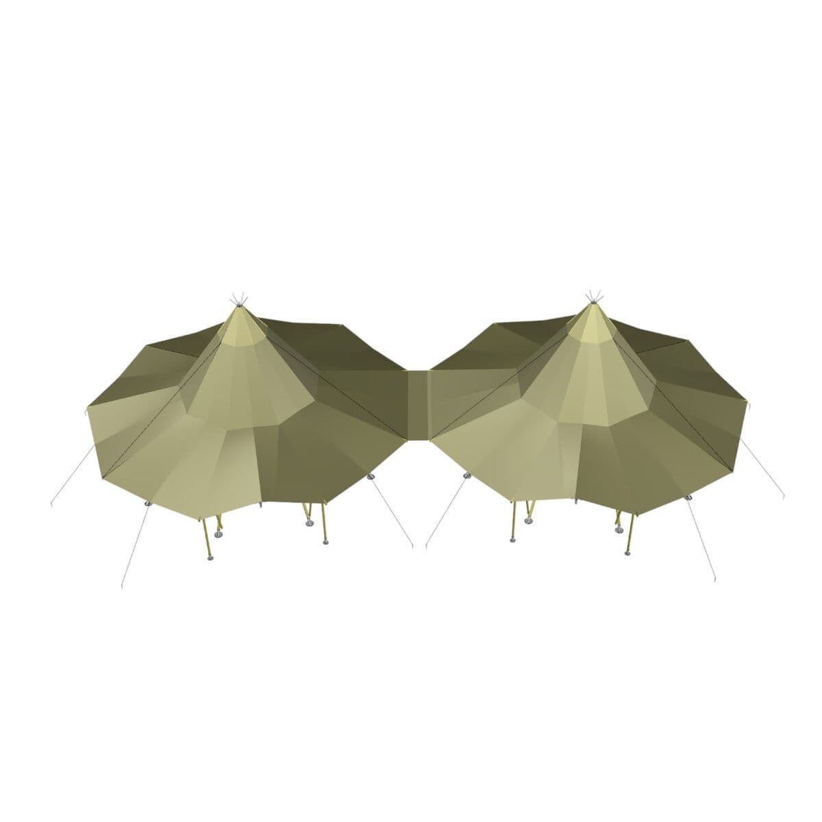 Samlingsstycke Teepee 10,5m Canvas - Khaki
